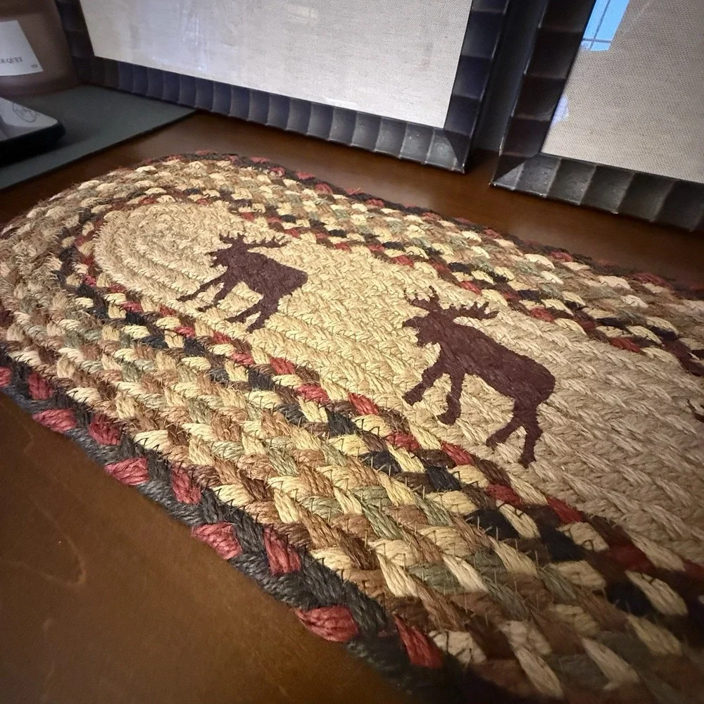 Earth Rugs Table Runner Stair Tread Moose 27